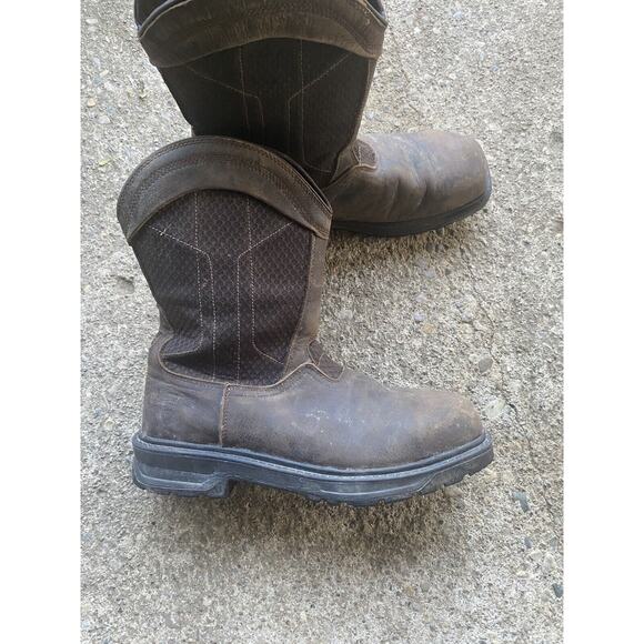 Herman Survivors Boot Mens Brown Leather Safety Cowboy Boots Sz 13 main image 7